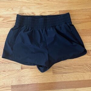 Old Navy Black Athletic Shorts with Smocked Waistband